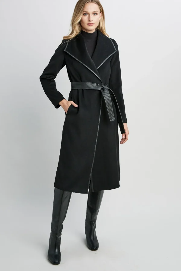 Elie Tahari Coats-Tahari Juliette Double Face Wool Coat