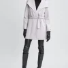 Elie Tahari Coats-Tahari Wool Blend Wrap Coat