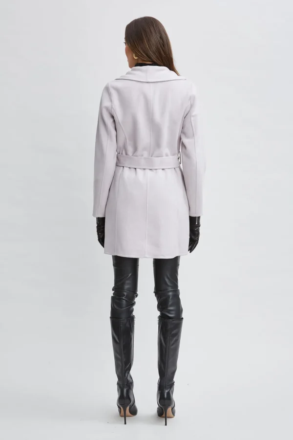 Elie Tahari Coats-Tahari Wool Blend Wrap Coat