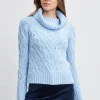 Elie Tahari Tops & Sweaters-Texture Turtleneck Wool Sweater