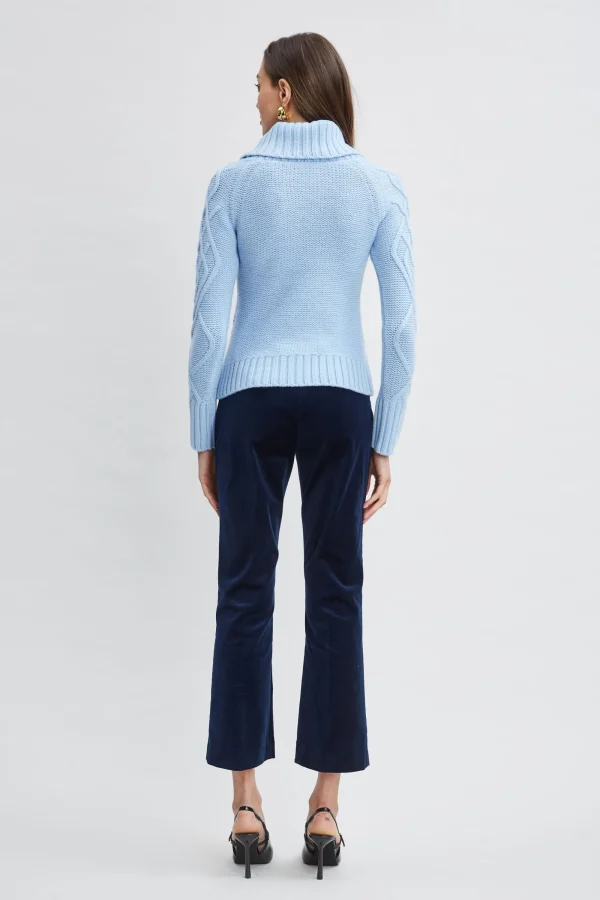 Elie Tahari Tops & Sweaters-Texture Turtleneck Wool Sweater