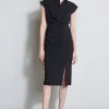 Elie Tahari Dresses & Jumpsuits-Twist Button Dress