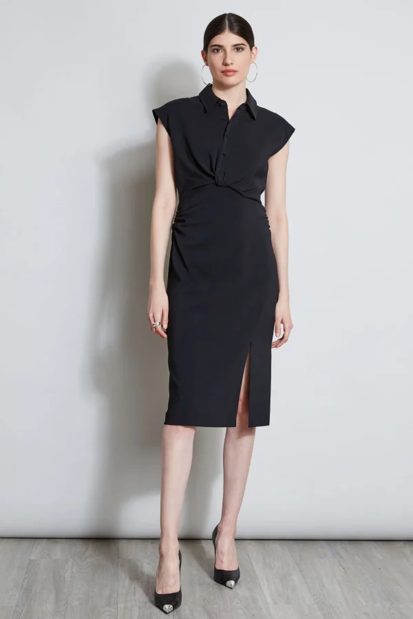 Elie Tahari Dresses & Jumpsuits-Twist Button Dress