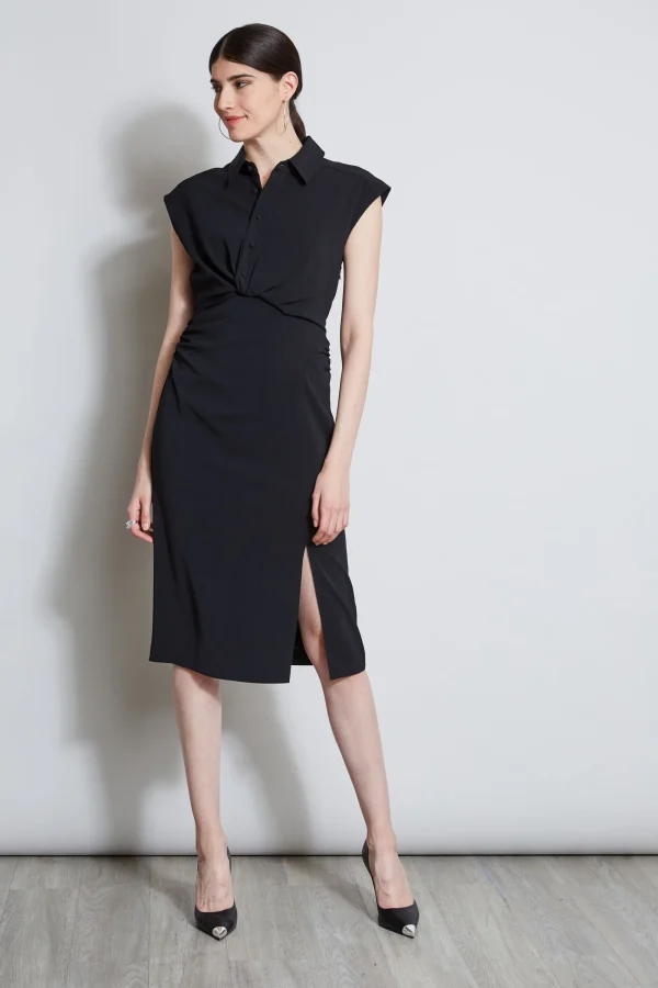 Elie Tahari Dresses & Jumpsuits-Twist Button Dress