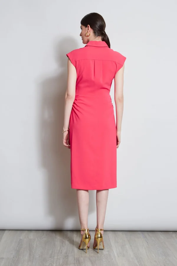 Elie Tahari Dresses & Jumpsuits | Short Sleeve Dresses-Twist Button Dress