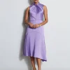 Elie Tahari Dresses & Jumpsuits | Sleeveless Dresses-Twist Neck Satin Dress