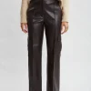 Elie Tahari Bottoms-Vegan Leather Cargo Pant