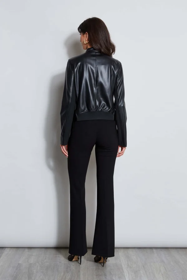 Elie Tahari Jackets & Blazers | Suiting-Vegan Leather Moto Jacket