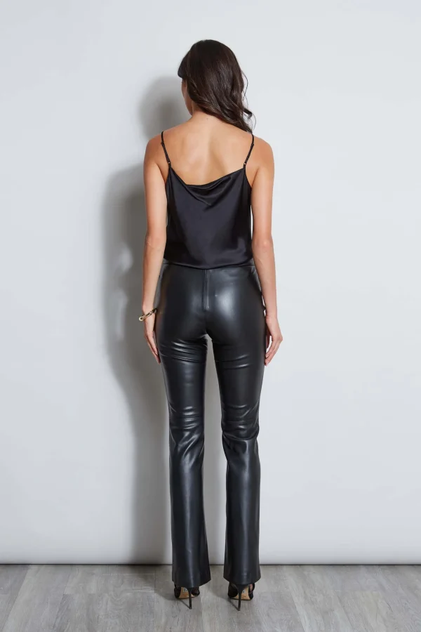 Elie Tahari Bottoms | Suiting-Vegan Leather Seam Pant