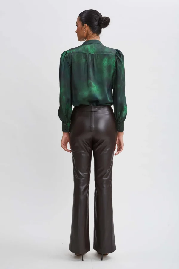 Elie Tahari Bottoms-Vegan Leather Seam Pants