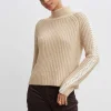 Elie Tahari Tops & Sweaters-Whipstitch Cotton Wool Sweater