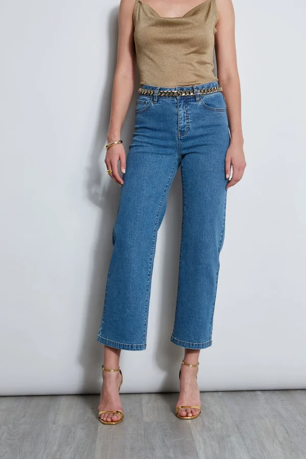 Elie Tahari Bottoms-Wide Leg Jean