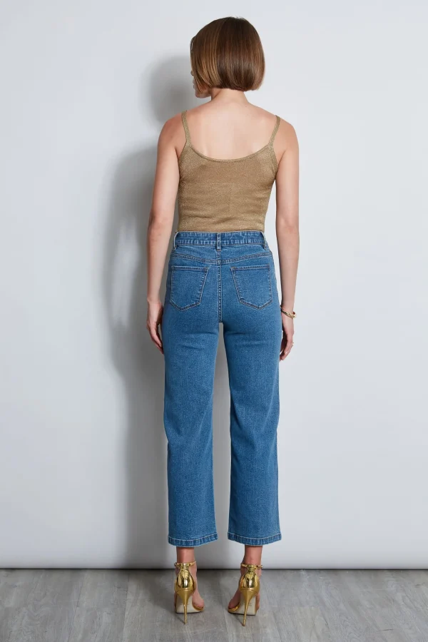 Elie Tahari Bottoms-Wide Leg Jean