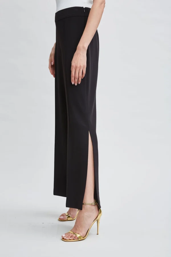 Elie Tahari Bottoms | Suiting-Wide Leg Slit Pant