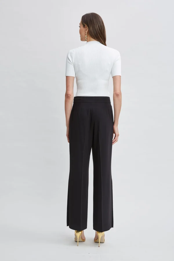 Elie Tahari Bottoms | Suiting-Wide Leg Slit Pant