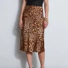 Elie Tahari Bottoms-Wildcat Slip Midi Skirt