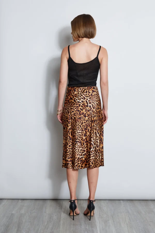 Elie Tahari Bottoms-Wildcat Slip Midi Skirt