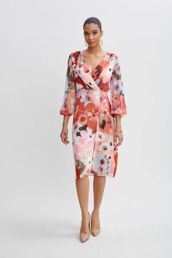 Elie Tahari Dresses & Jumpsuits | Long Sleeve Dresses-Wintergarden Floral Dress