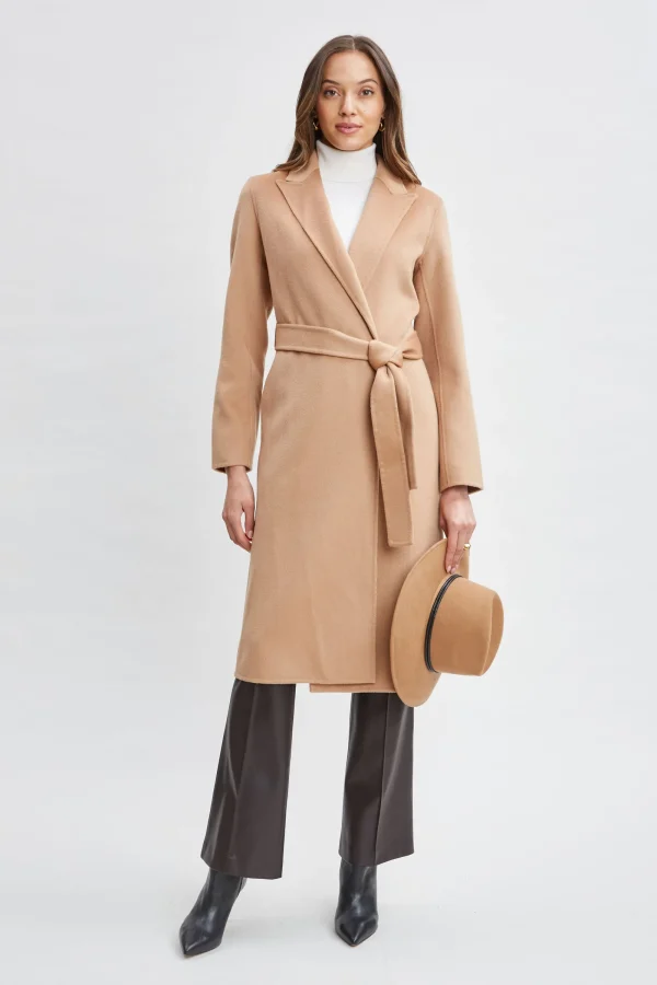 Elie Tahari Coats-Wool Wrap Coat