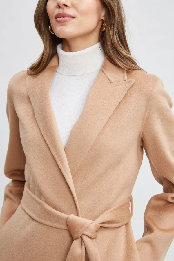 Elie Tahari Coats-Wool Wrap Coat