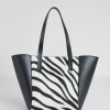 Elie Tahari Fragrance | Gloves-Zebra Calf Hair Tote